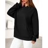 imagePRETTYGARDEN Womens Oversized Hoodies Fleece Hooded Sweatshirts Long Sleeve Pullover Tops 2025 Fall Outfits Winter ClothesBlack