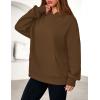 imagePRETTYGARDEN Womens Oversized Hoodies Fleece Hooded Sweatshirts Long Sleeve Pullover Tops 2025 Fall Outfits Winter ClothesBrown