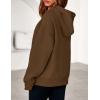 imagePRETTYGARDEN Womens Oversized Hoodies Fleece Hooded Sweatshirts Long Sleeve Pullover Tops 2025 Fall Outfits Winter ClothesBrown