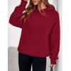imagePRETTYGARDEN Womens Oversized Hoodies Fleece Hooded Sweatshirts Long Sleeve Pullover Tops 2025 Fall Outfits Winter ClothesBurgundy