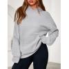 imagePRETTYGARDEN Womens Oversized Hoodies Fleece Hooded Sweatshirts Long Sleeve Pullover Tops 2025 Fall Outfits Winter ClothesGrey