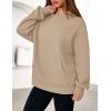 imagePRETTYGARDEN Womens Oversized Hoodies Fleece Hooded Sweatshirts Long Sleeve Pullover Tops 2025 Fall Outfits Winter ClothesKhaki