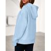 imagePRETTYGARDEN Womens Oversized Hoodies Fleece Hooded Sweatshirts Long Sleeve Pullover Tops 2025 Fall Outfits Winter ClothesLight Blue