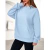 imagePRETTYGARDEN Womens Oversized Hoodies Fleece Hooded Sweatshirts Long Sleeve Pullover Tops 2025 Fall Outfits Winter ClothesLight Blue