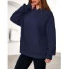 imagePRETTYGARDEN Womens Oversized Hoodies Fleece Hooded Sweatshirts Long Sleeve Pullover Tops 2025 Fall Outfits Winter ClothesNavy Blue