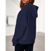 imagePRETTYGARDEN Womens Oversized Hoodies Fleece Hooded Sweatshirts Long Sleeve Pullover Tops 2025 Fall Outfits Winter ClothesNavy Blue