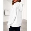 imagePRETTYGARDEN Womens Oversized Hoodies Fleece Hooded Sweatshirts Long Sleeve Pullover Tops 2025 Fall Outfits Winter ClothesWhite