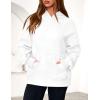 imagePRETTYGARDEN Womens Oversized Hoodies Fleece Hooded Sweatshirts Long Sleeve Pullover Tops 2025 Fall Outfits Winter ClothesWhite