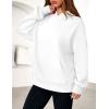 imagePRETTYGARDEN Womens Oversized Hoodies Fleece Hooded Sweatshirts Long Sleeve Pullover Tops 2025 Fall Outfits Winter ClothesWhite