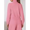 imagePRETTYGARDEN Womens 2 Piece Outfits Sweatsuits 2025 Fall Full Zip Sweatshirts Workout Pants Matching Lounge Sets TracksuitsPink