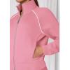 imagePRETTYGARDEN Womens 2 Piece Outfits Sweatsuits 2025 Fall Full Zip Sweatshirts Workout Pants Matching Lounge Sets TracksuitsPink