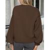 imagePRETTYGARDEN Womens 2025 Winter Cardigan Sweaters Trendy Chunky Knit Long Sleeve Button Up Casual Warm Fall Jackets CoatsBrown