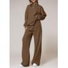 imagePRETTYGARDEN Womens Casual Two Piece Sets Fall 2025 Outfits Quarter Zip Sweatshirts Straight Leg Pants Sweatsuits Tracksuit