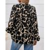 imagePRETTYGARDEN Womens Floral Button Down Blouse 2025 Fall Fashion Dressy Casual Long Sleeve Oversized Shirts Top Boho ClothesBlack