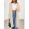 imagePRETTYGARDEN Womens Oversized Cardigan Sweaters 2025 Fall Long Sleeve Open Front Chunky Long Cardigans Knit Winter CoatsApricot
