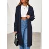 imagePRETTYGARDEN Womens Oversized Cardigan Sweaters 2025 Fall Long Sleeve Open Front Chunky Long Cardigans Knit Winter CoatsNavy