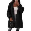 imagePRETTYGARDEN Womens Long Cardigan Sweaters 2025 Fall Trendy Oversized Knit Open Front Jacket Coats Winter Clothes OuterwearBlack