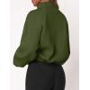 imagePRETTYGARDEN Womens 2025 Winter Fleece Jacket Trendy Long Sleeve Zip Up Cropped Warm Sherpa Coat Fall Fashion Workout ClothesArmy Green