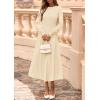 imagePRETTYGARDEN Fall Dresses for Women 2025 Long Sleeve Work Casual A Line Pleated Cocktail Church Midi Winter Sweater DressApricot