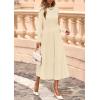 imagePRETTYGARDEN Fall Dresses for Women 2025 Long Sleeve Work Casual A Line Pleated Cocktail Church Midi Winter Sweater DressApricot