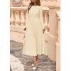imagePRETTYGARDEN Fall Dresses for Women 2025 Long Sleeve Work Casual A Line Pleated Cocktail Church Midi Winter Sweater DressApricot