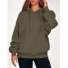 imagePRETTYGARDEN Womens 2025 Fall Fashion Oversized Hoodies Sweatshirt Fleece Long Sleeve Going Out Tops Trendy Winter ClothingArmy Green