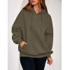 imagePRETTYGARDEN Womens 2025 Fall Fashion Oversized Hoodies Sweatshirt Fleece Long Sleeve Going Out Tops Trendy Winter ClothingArmy Green