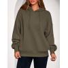 imagePRETTYGARDEN Womens 2025 Fall Fashion Oversized Hoodies Sweatshirt Fleece Long Sleeve Going Out Tops Trendy Winter ClothingArmy Green