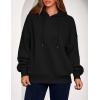 imagePRETTYGARDEN Womens 2025 Fall Fashion Oversized Hoodies Sweatshirt Fleece Long Sleeve Going Out Tops Trendy Winter ClothingBlack