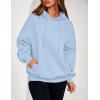 imagePRETTYGARDEN Womens 2025 Fall Fashion Oversized Hoodies Sweatshirt Fleece Long Sleeve Going Out Tops Trendy Winter ClothingLight Blue