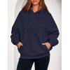 imagePRETTYGARDEN Womens 2025 Fall Fashion Oversized Hoodies Sweatshirt Fleece Long Sleeve Going Out Tops Trendy Winter ClothingNavy Blue