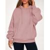 imagePRETTYGARDEN Womens 2025 Fall Fashion Oversized Hoodies Sweatshirt Fleece Long Sleeve Going Out Tops Trendy Winter ClothingPink