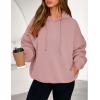 imagePRETTYGARDEN Womens 2025 Fall Fashion Oversized Hoodies Sweatshirt Fleece Long Sleeve Going Out Tops Trendy Winter ClothingPink