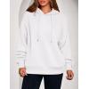imagePRETTYGARDEN Womens 2025 Fall Fashion Oversized Hoodies Sweatshirt Fleece Long Sleeve Going Out Tops Trendy Winter ClothingWhite