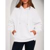 imagePRETTYGARDEN Womens 2025 Fall Fashion Oversized Hoodies Sweatshirt Fleece Long Sleeve Going Out Tops Trendy Winter ClothingWhite