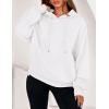 imagePRETTYGARDEN Womens 2025 Fall Fashion Oversized Hoodies Sweatshirt Fleece Long Sleeve Going Out Tops Trendy Winter ClothingWhite