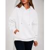 imagePRETTYGARDEN Womens 2025 Fall Fashion Oversized Hoodies Sweatshirt Fleece Long Sleeve Going Out Tops Trendy Winter ClothingWhite