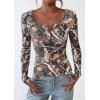 imagePRETTYGARDEN Womens 2025 Summer Fall Long Sleeve Henley T Shirts Button Ribbed Knit Slim Fit Casual Basic Tops BlouseFloral Khaki