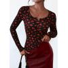 imagePRETTYGARDEN Womens 2025 Summer Fall Long Sleeve Henley T Shirts Button Ribbed Knit Slim Fit Casual Basic Tops BlouseSmall Heart