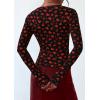 imagePRETTYGARDEN Womens 2025 Summer Fall Long Sleeve Henley T Shirts Button Ribbed Knit Slim Fit Casual Basic Tops BlouseSmall Heart