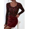 imagePRETTYGARDEN Womens 2025 Summer Fall Long Sleeve Henley T Shirts Button Ribbed Knit Slim Fit Casual Basic Tops BlouseSmall Heart