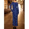 imagePRETTYGARDEN Womens Floral Bodycon Maxi Dress 2025 Fall Elegant Mesh Long Sleeve Formal Wedding Guest Cocktail DressesRoyal Blue
