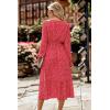imagePRETTYGARDEN Womens Floral Boho Dress Fall Long Sleeve Wrap V Neck Ruffle Flowy Maxi Spring Wedding Guest Vacation DressesBred