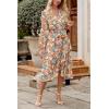 imagePRETTYGARDEN Womens Floral Boho Dress Fall Long Sleeve Wrap V Neck Ruffle Flowy Maxi Spring Wedding Guest Vacation DressesFloral Yellow