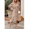 imagePRETTYGARDEN Womens Floral Boho Dress Fall Long Sleeve Wrap V Neck Ruffle Flowy Maxi Spring Wedding Guest Vacation DressesFloral Yellow