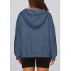 imagePRETTYGARDEN Womens Hoodies Cropped Fleece Sweatshirts 2025 Fall Fashion Quarter Zip Pullover Long Sleeve Tops Winter ClothesGrey Blue
