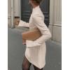 imagePRETTYGARDEN Womens Long Sleeve Mini Dress 2025 Fall Bodycon Mock Neck Elegant Business Work Party Short DressesBeige Apricot