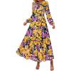 Floral Navy Yellow