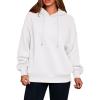 imagePRETTYGARDEN Womens 2025 Fall Fashion Oversized Hoodies Sweatshirt Fleece Long Sleeve Going Out Tops Trendy Winter ClothingWhite