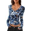 Dark Blue Floral
